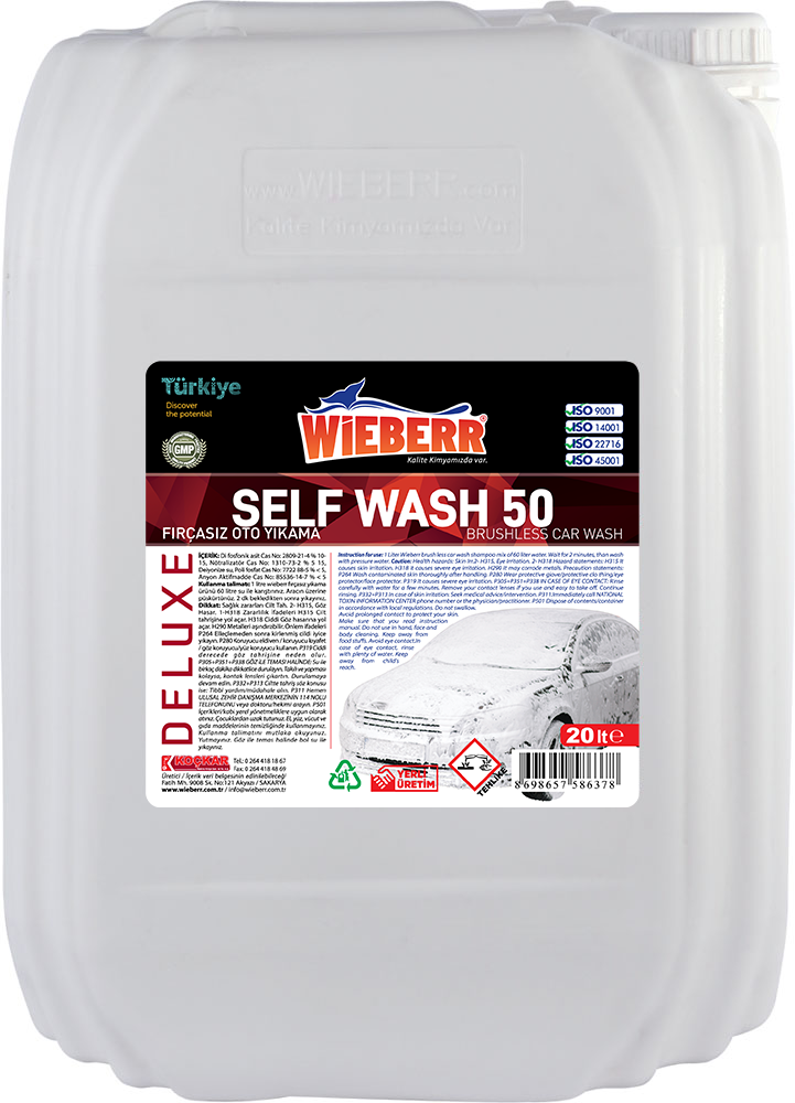 WİEBERR SELF WASH 50 Препарат за Безконтактно Измиване 20 Lt
